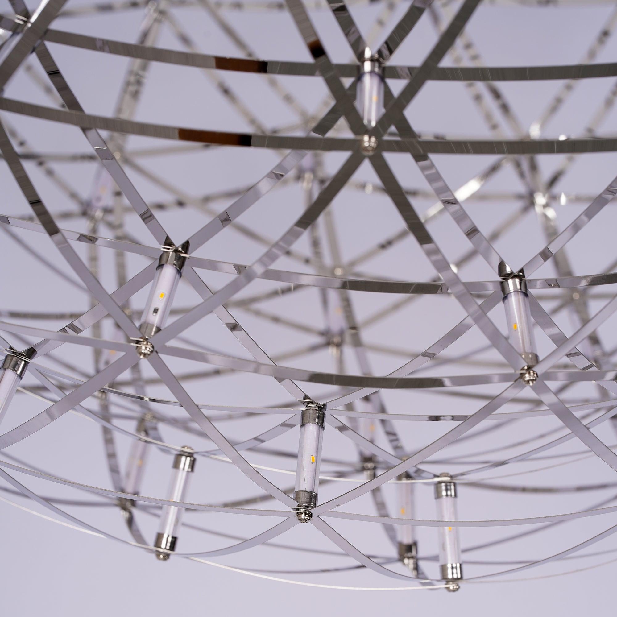 Delcourt Silver Spark Ball Pendant Light