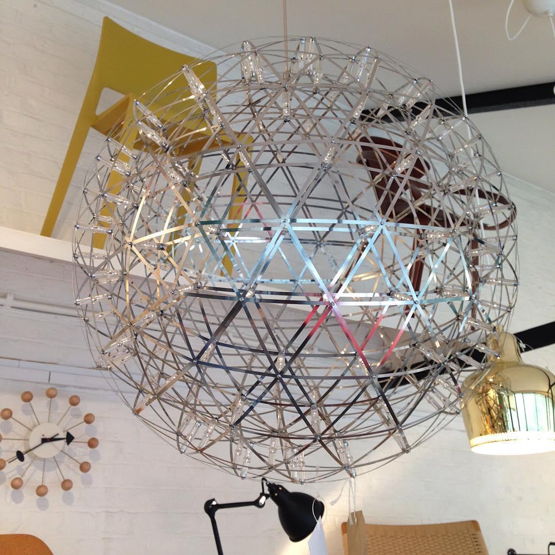 Delcourt Silver Spark Ball Pendant Light