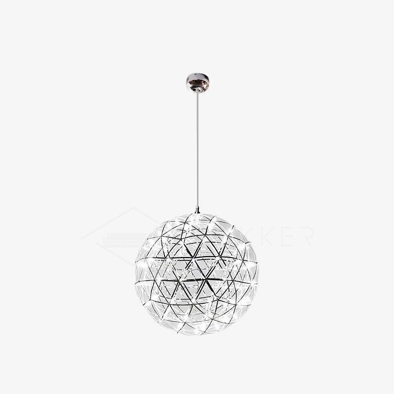 Delcourt Silver Spark Ball Pendant Light