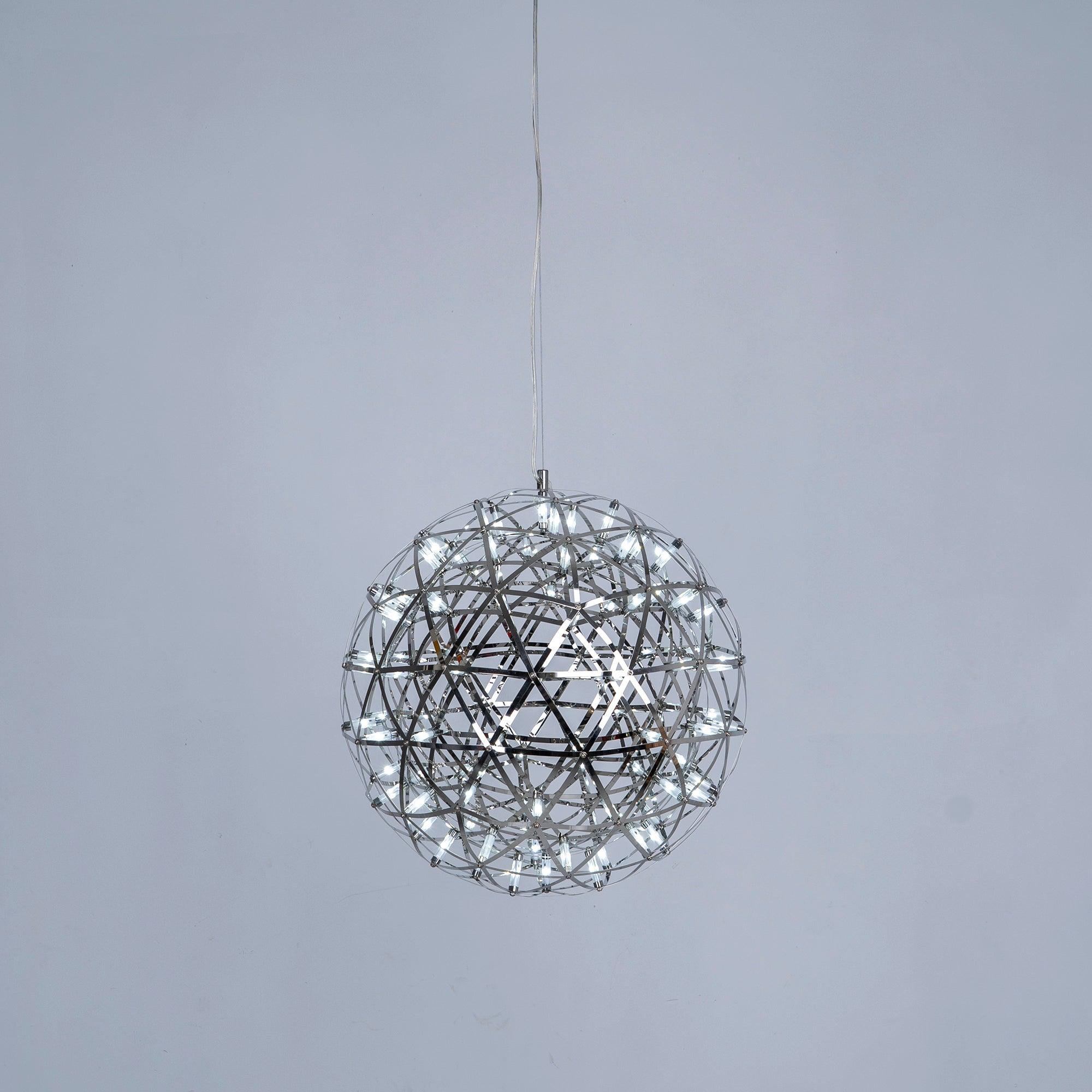 Delcourt Silver Spark Ball Pendant Light