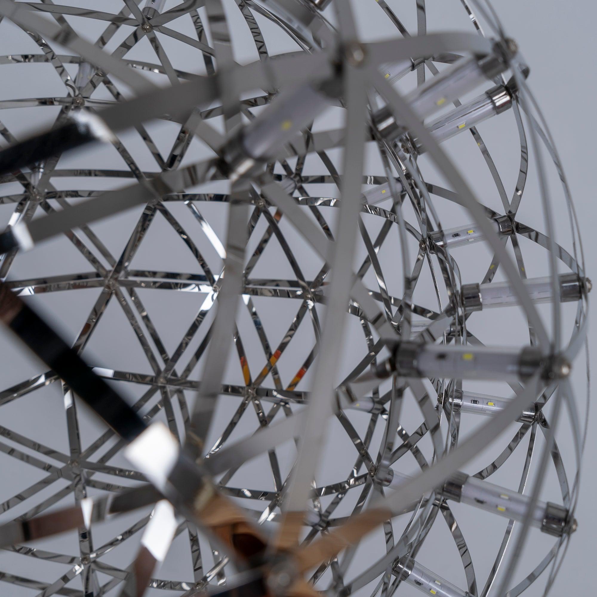 Delcourt Silver Spark Ball Pendant Light