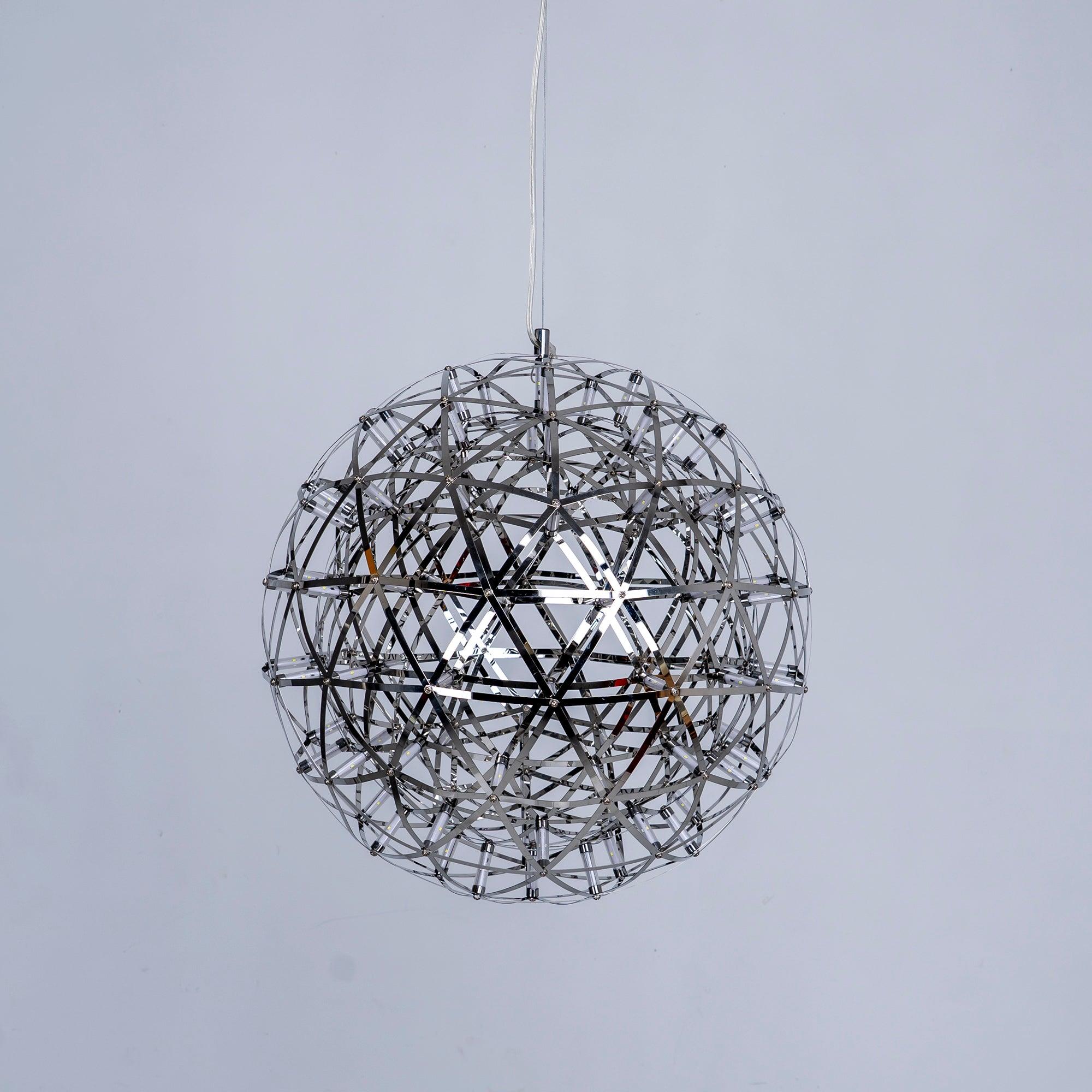 Delcourt Silver Spark Ball Pendant Light