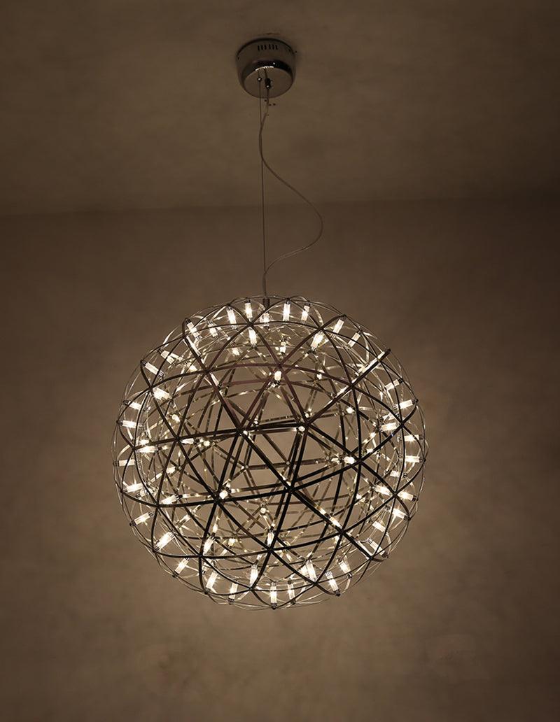 Delcourt Silver Spark Ball Pendant Light