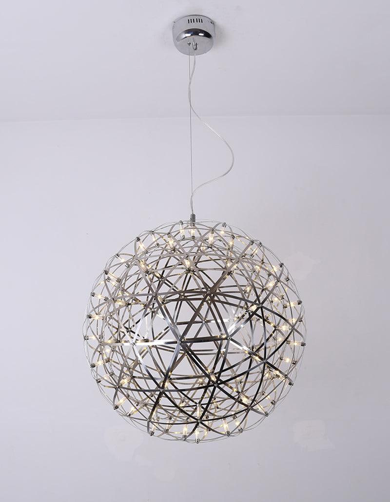 Delcourt Silver Spark Ball Pendant Light