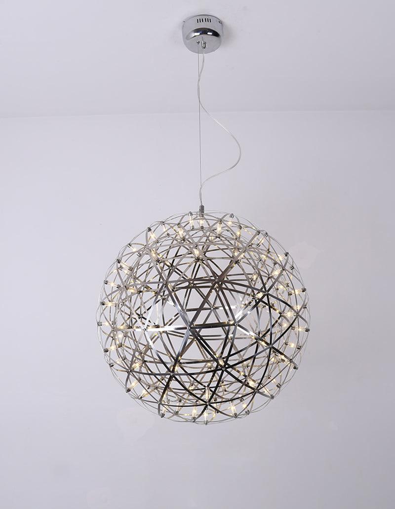 Delcourt Silver Spark Ball Pendant Light