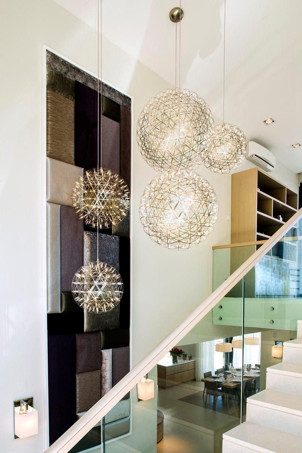Delcourt Silver Spark Ball Pendant Light