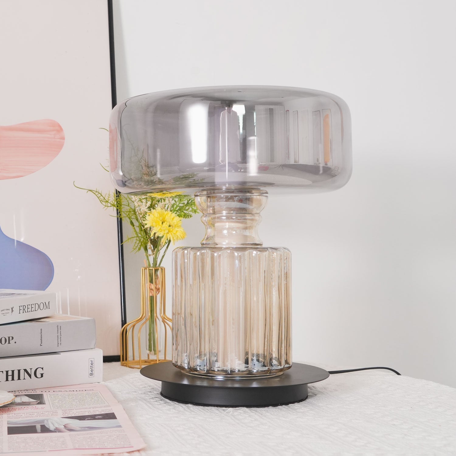 Svora Modern Glass Table Lamp