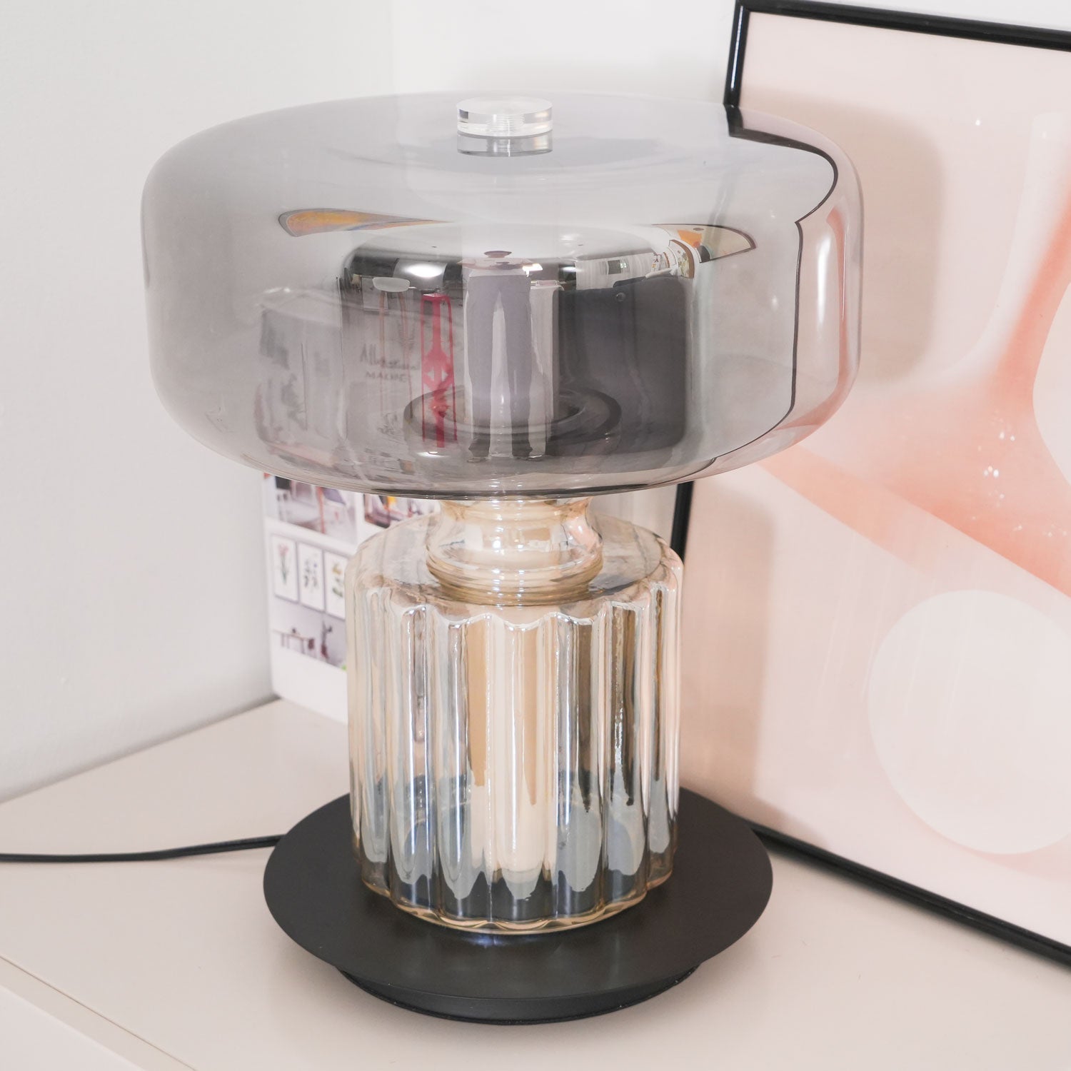 Svora Modern Glass Table Lamp