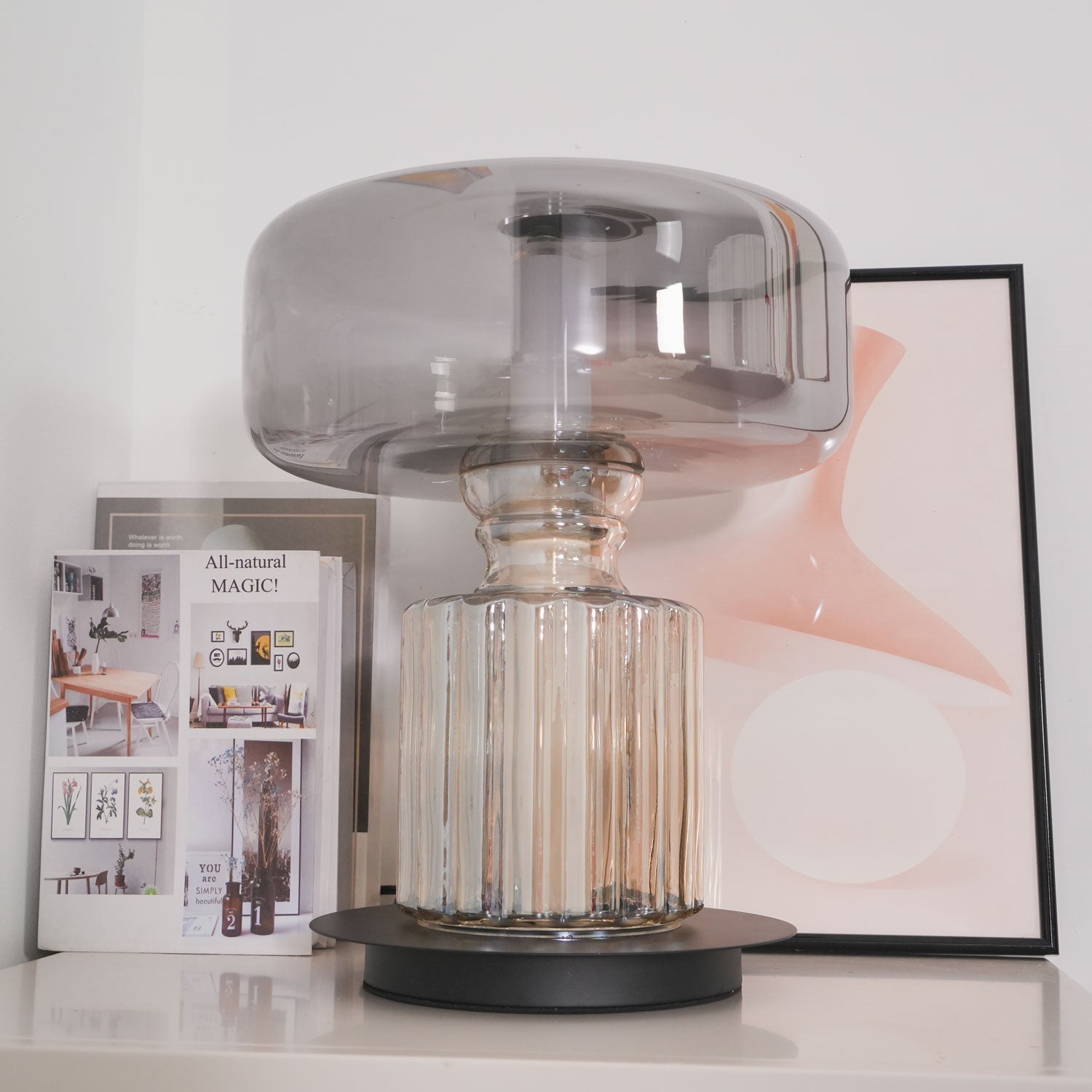 Svora Modern Glass Table Lamp