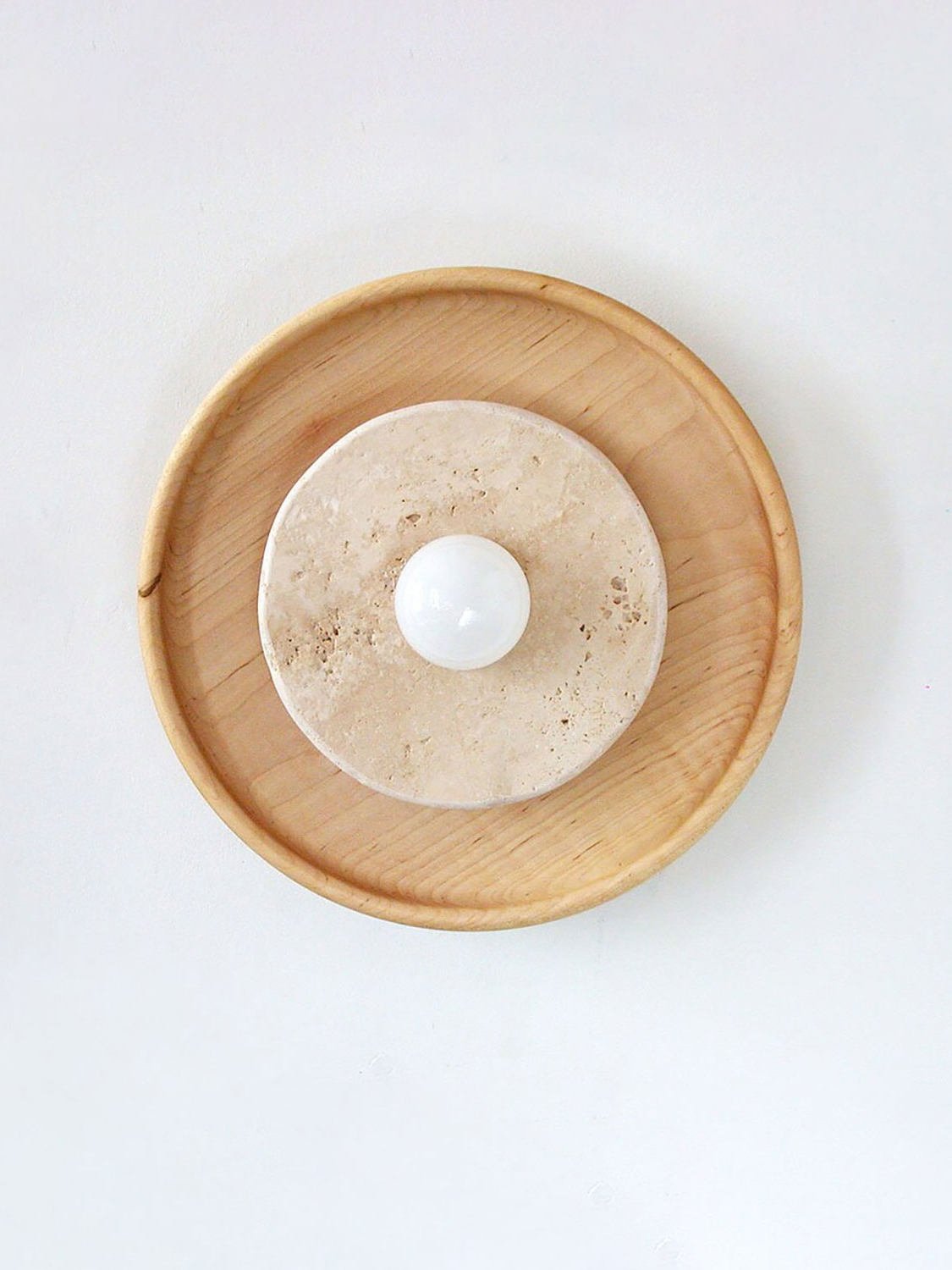 Valinine Travertine Wall Sconce