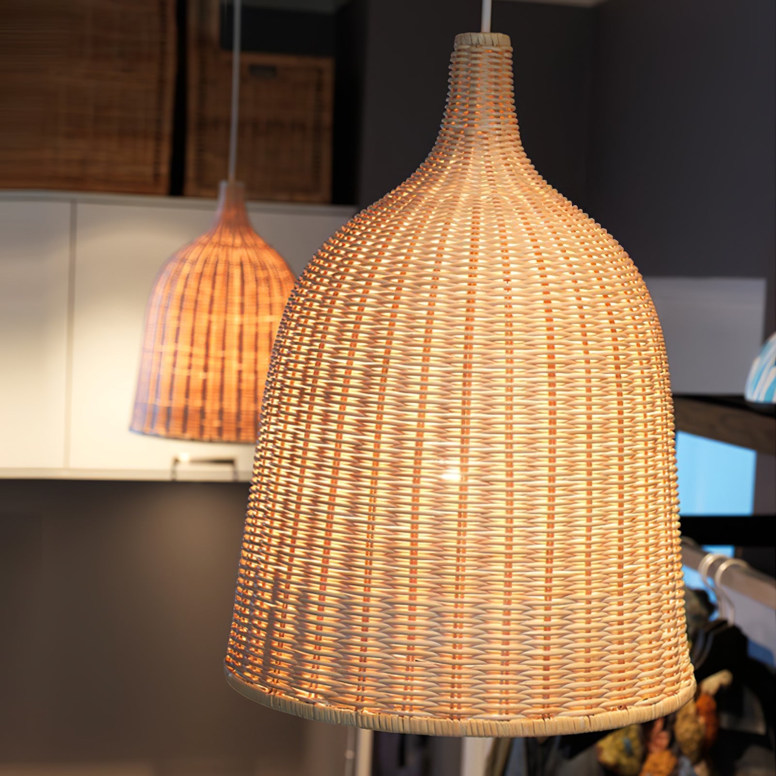 Ravisine Rustic Rattan Pandent Light