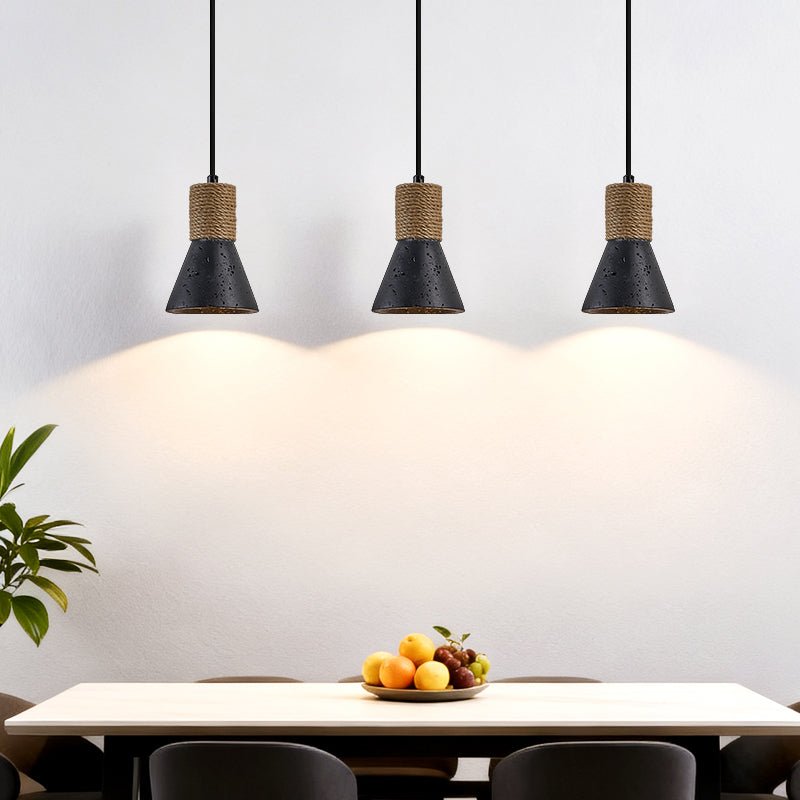Ravena Rope Cone Pendant Lamp