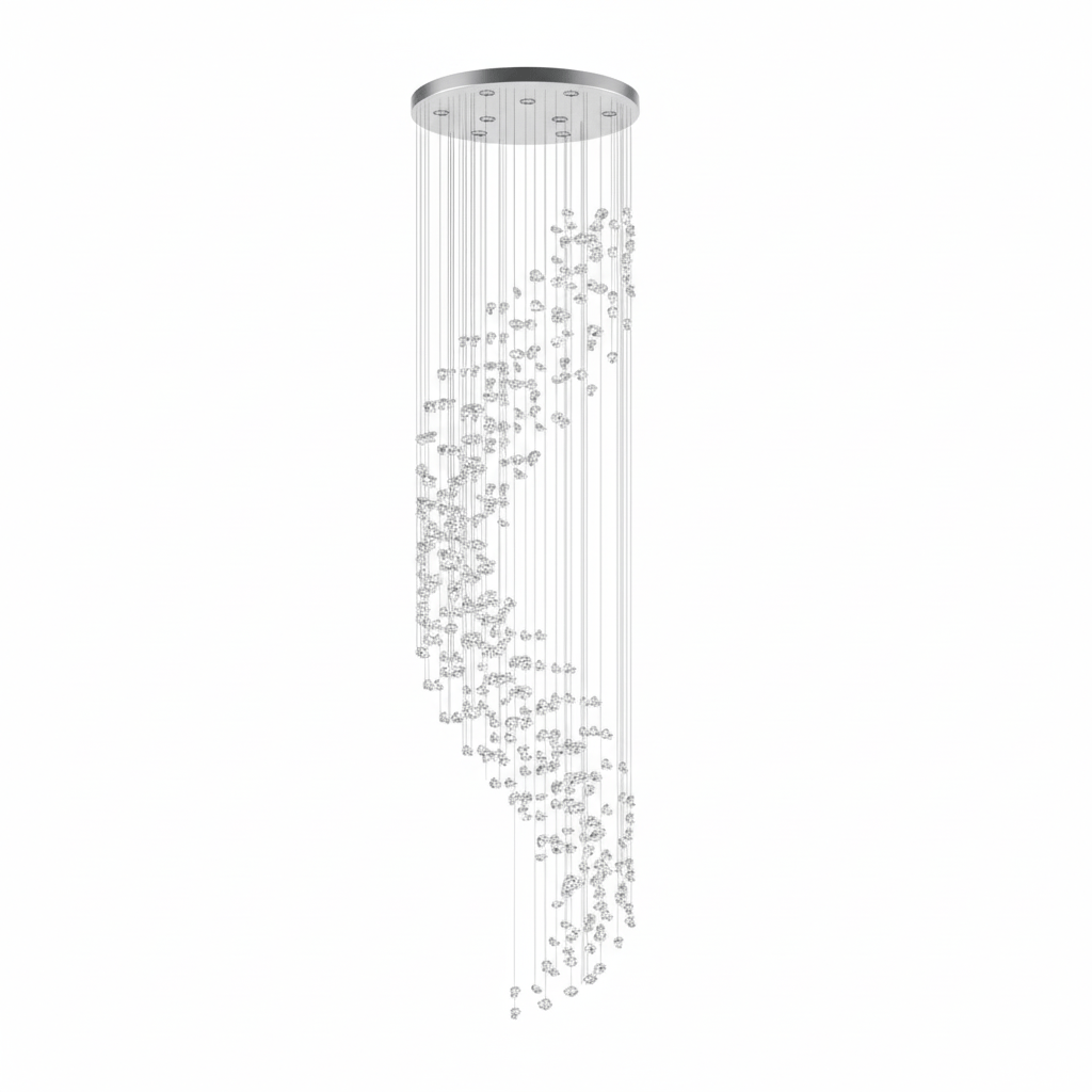Elmsley Raw Crystal Chandelier