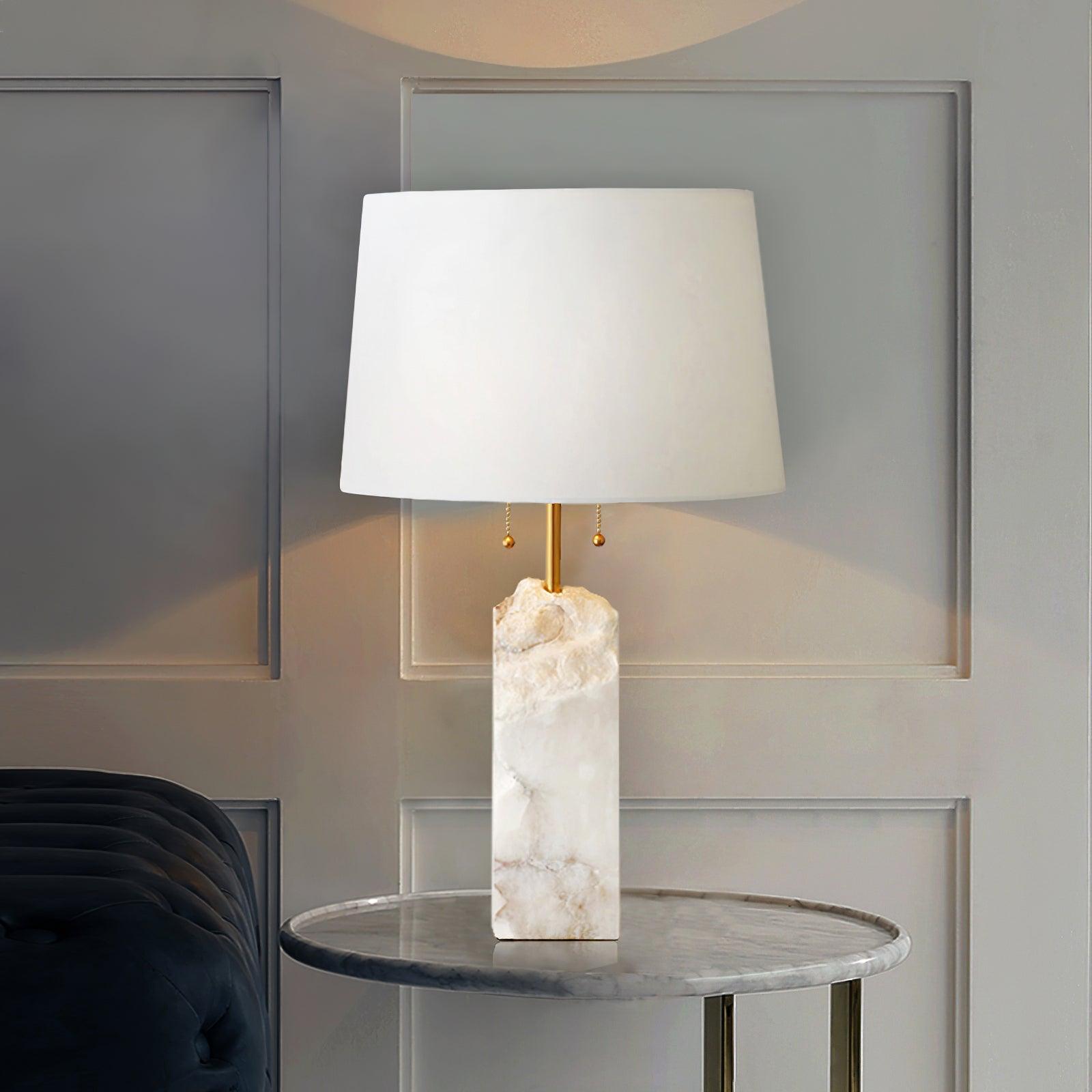 Gaveth Minimalist Alabaster Table Lamp