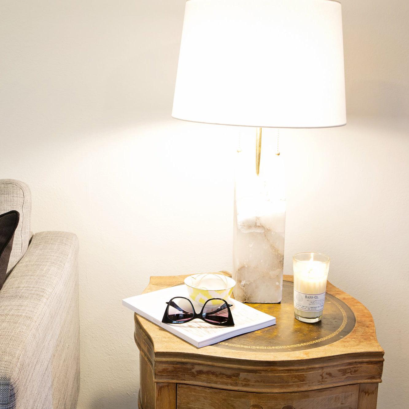 Gaveth Minimalist Alabaster Table Lamp