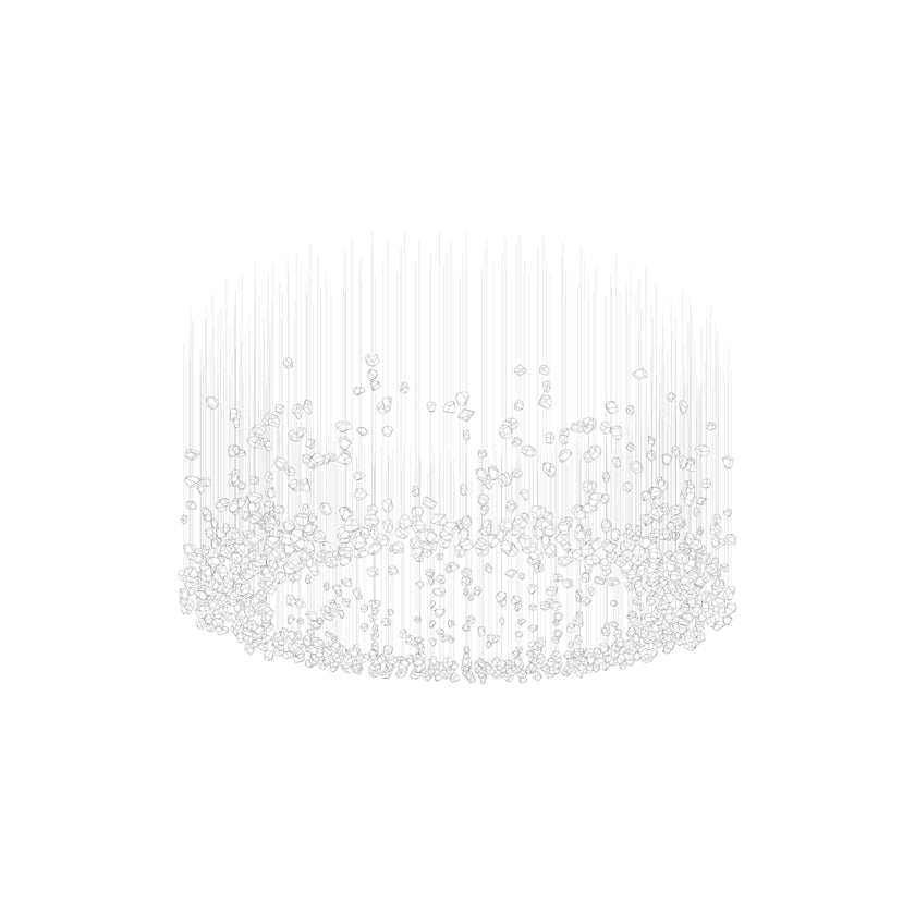 Elmsley Raw Crystal Chandelier