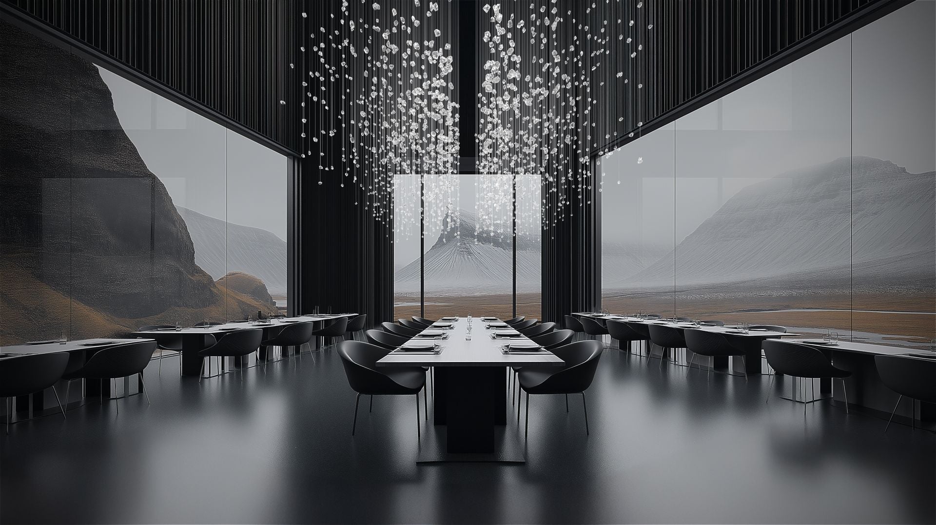 Elmsley Raw Crystal Chandelier