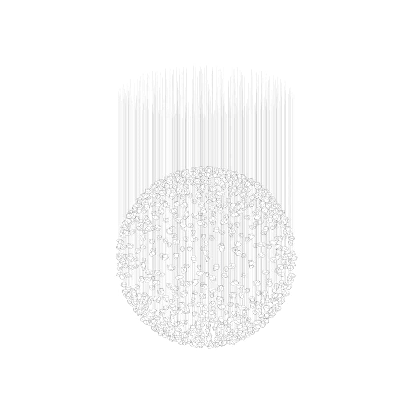 Elmsley Raw Crystal Chandelier