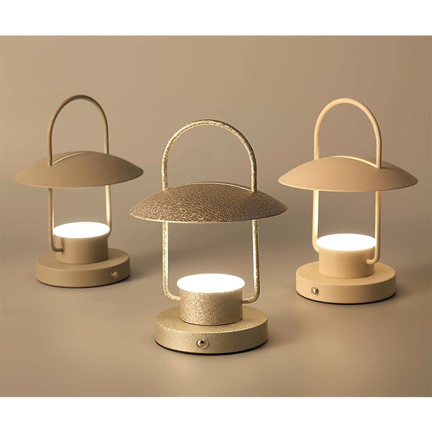 Solaran Gray Contemporary Table Lamp