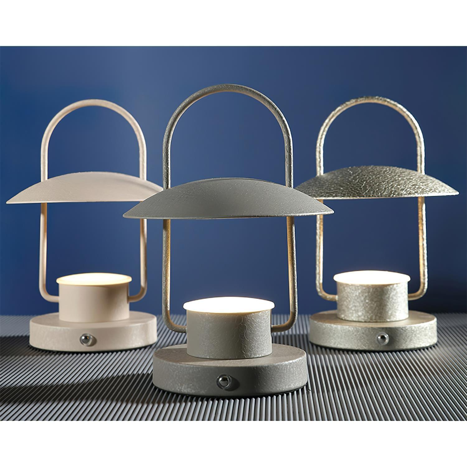 Solaran Gray Contemporary Table Lamp