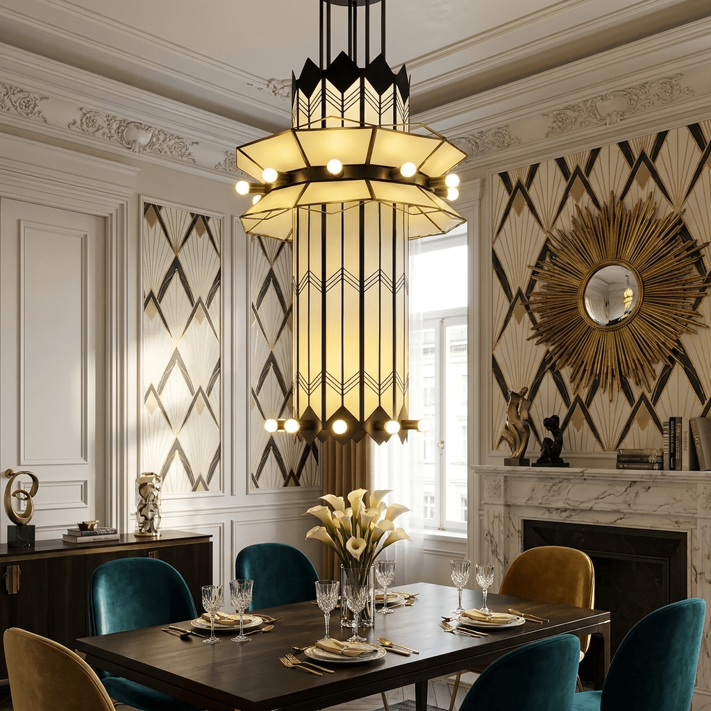 Elvior Art Deco Pendant Chandelier