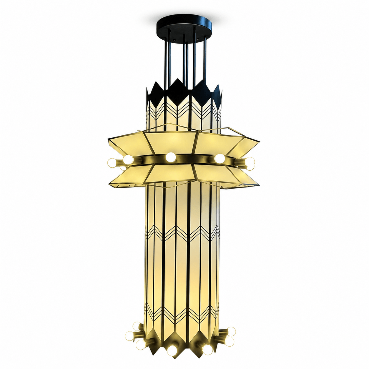 Elvior Art Deco Pendant Chandelier