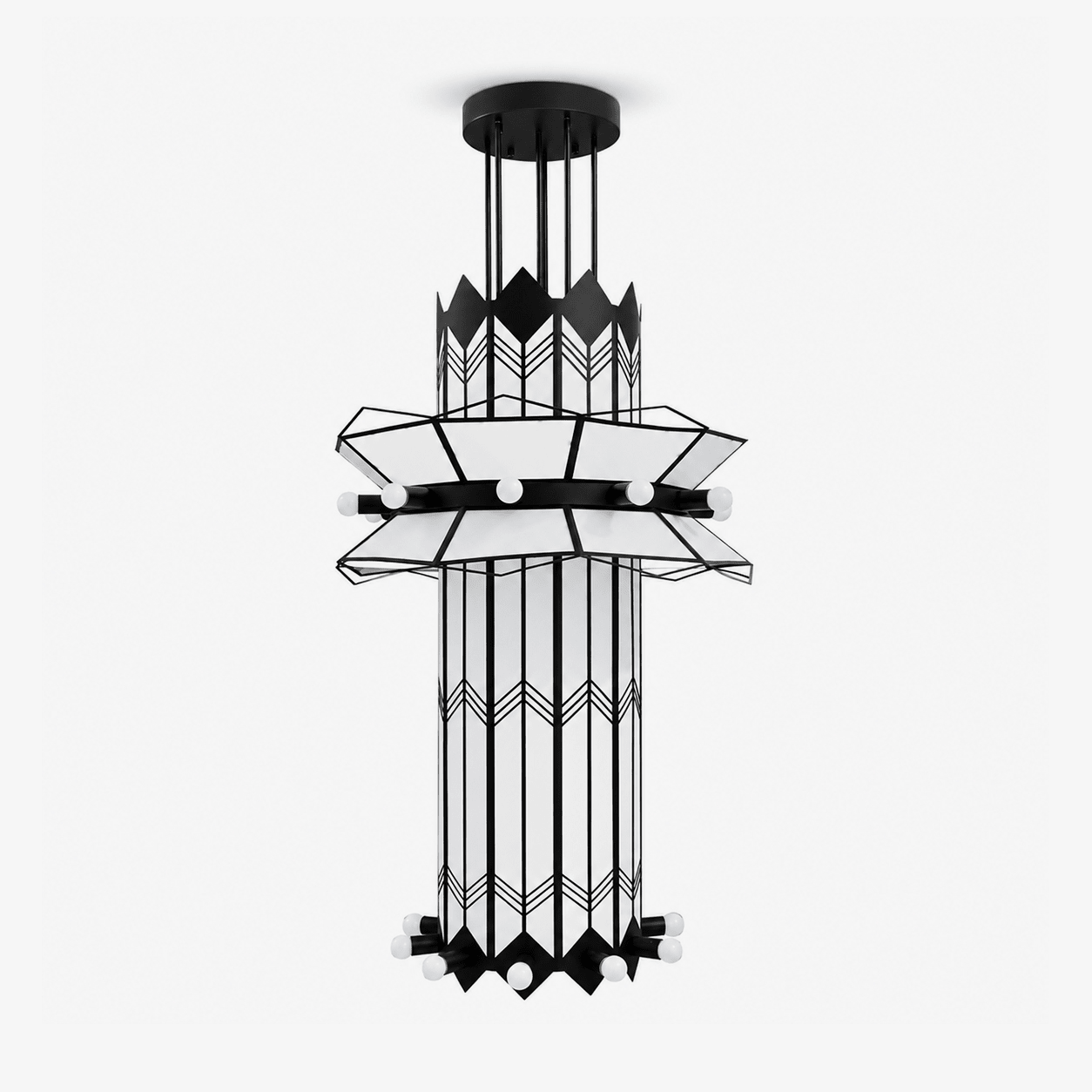 Elvior Art Deco Pendant Chandelier