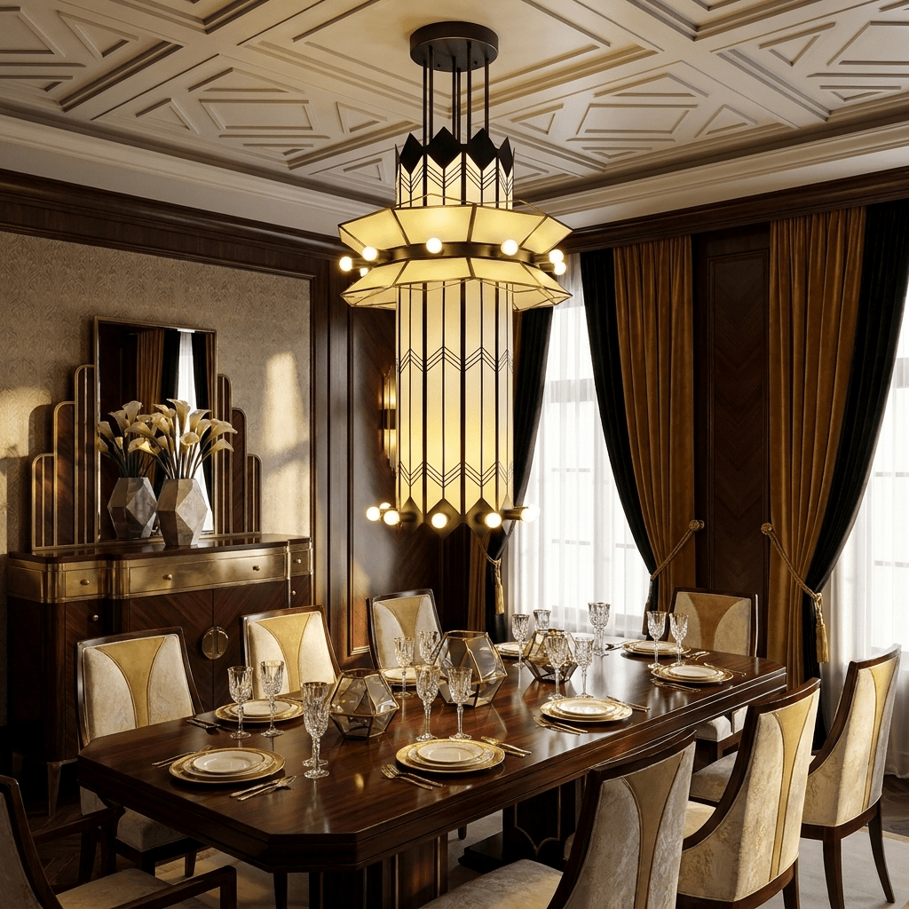 Elvior Art Deco Pendant Chandelier