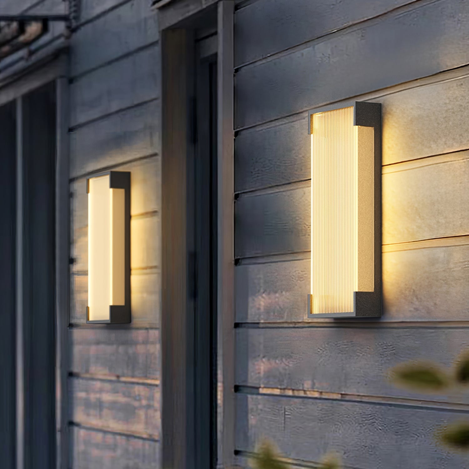 Elaerielle Unique Rectangular Solar Outdoor Wall Light