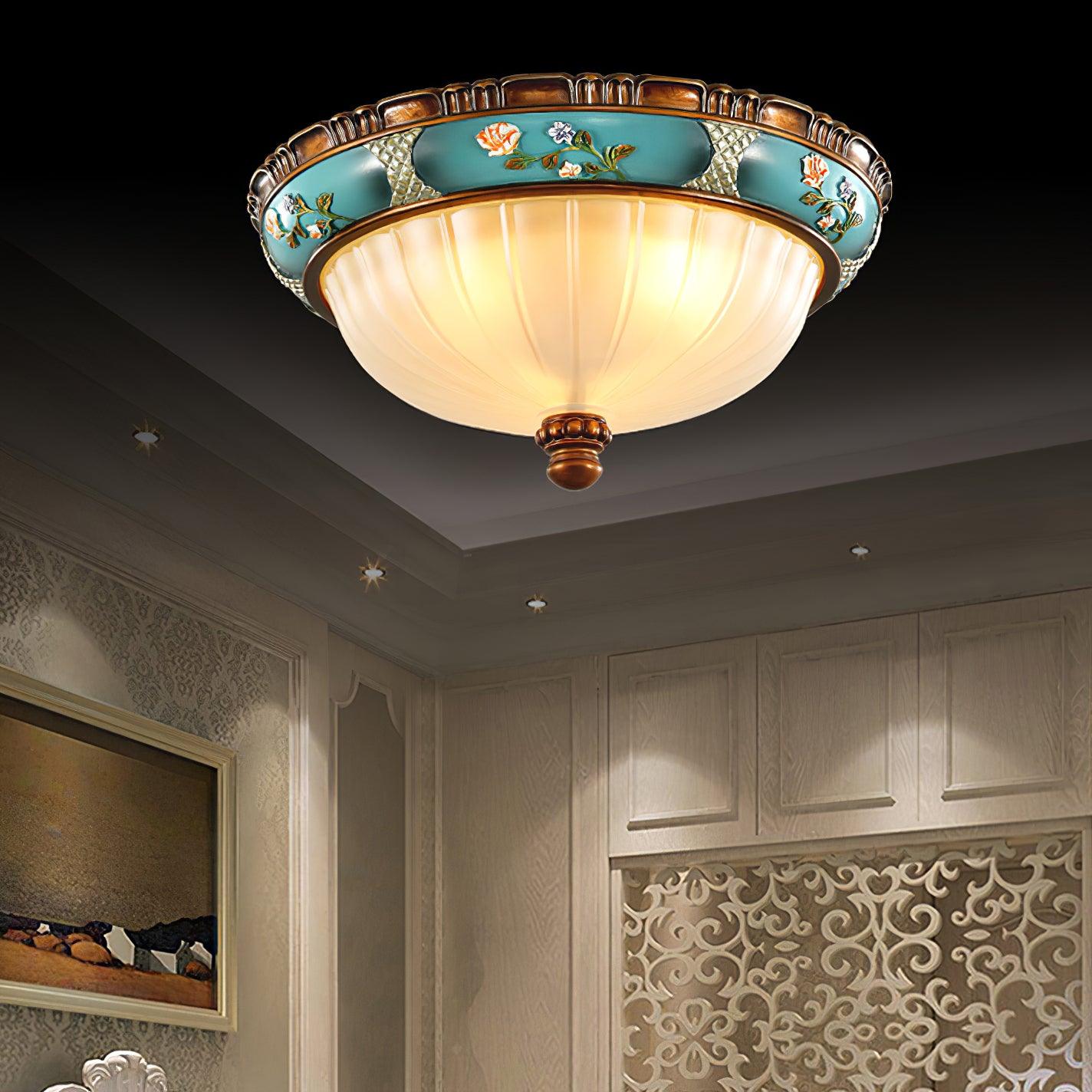 Duvall Ceiling Lamp Floral Recessed Vintage