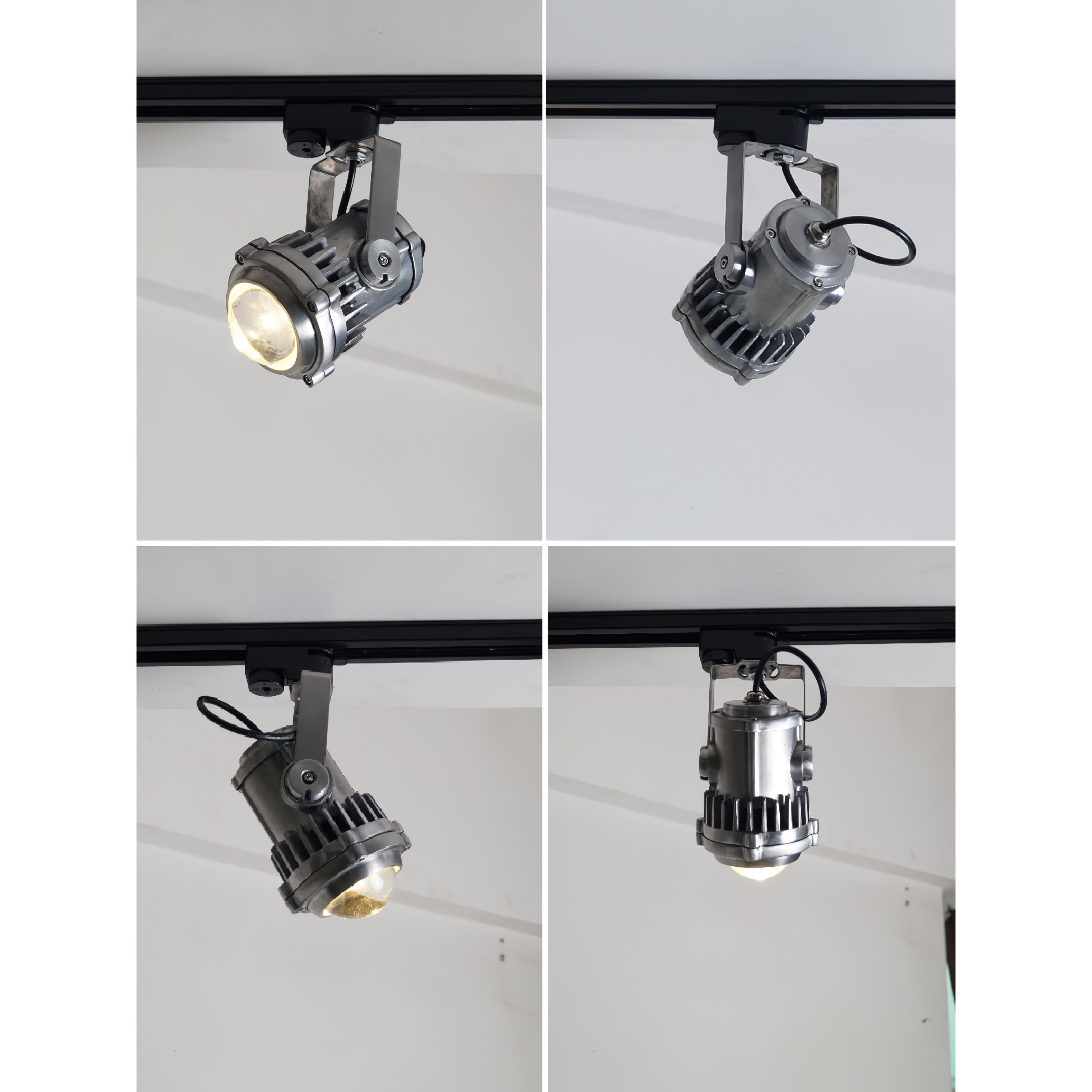 Avvelos Retro Industrial Glass Track Lights