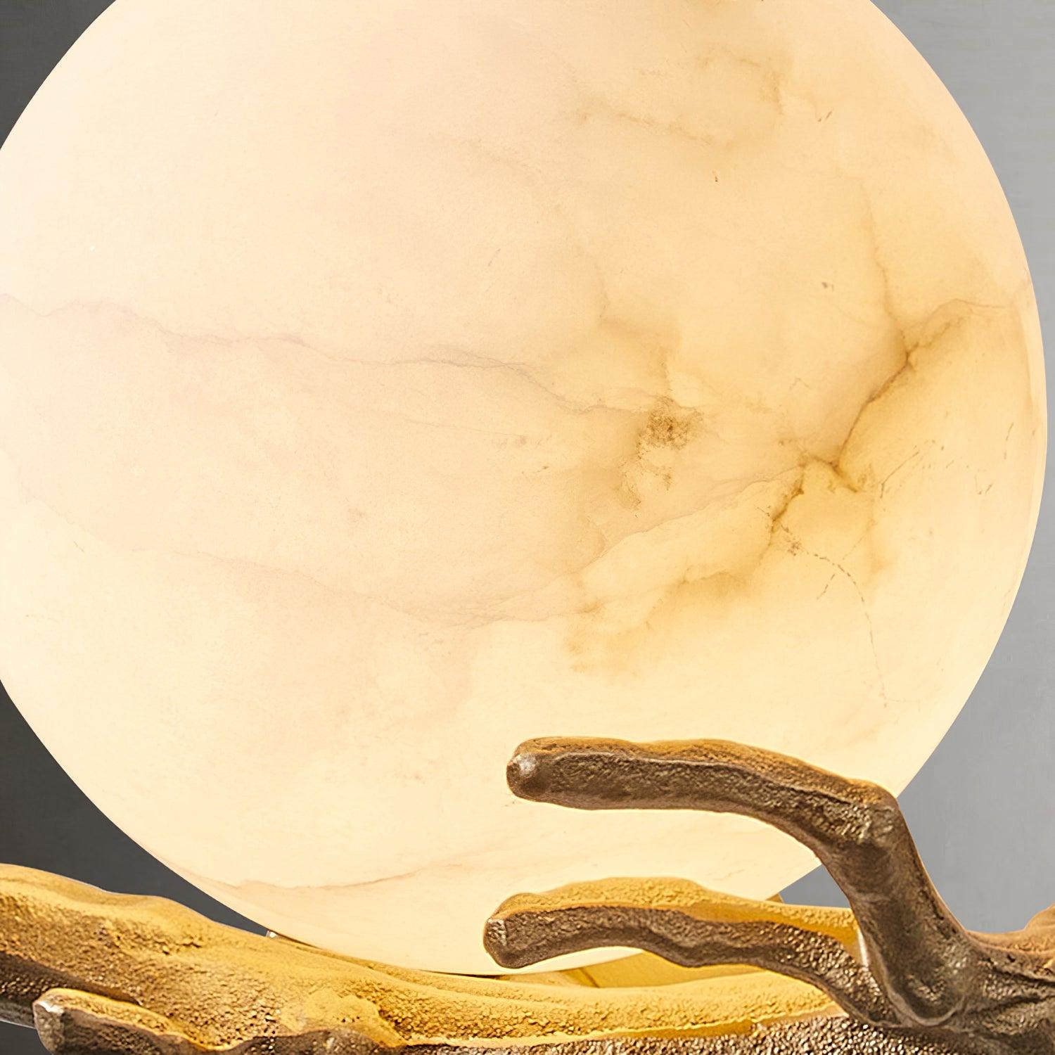 Erixa Retro Twigs Brass Marble Wall Lamp