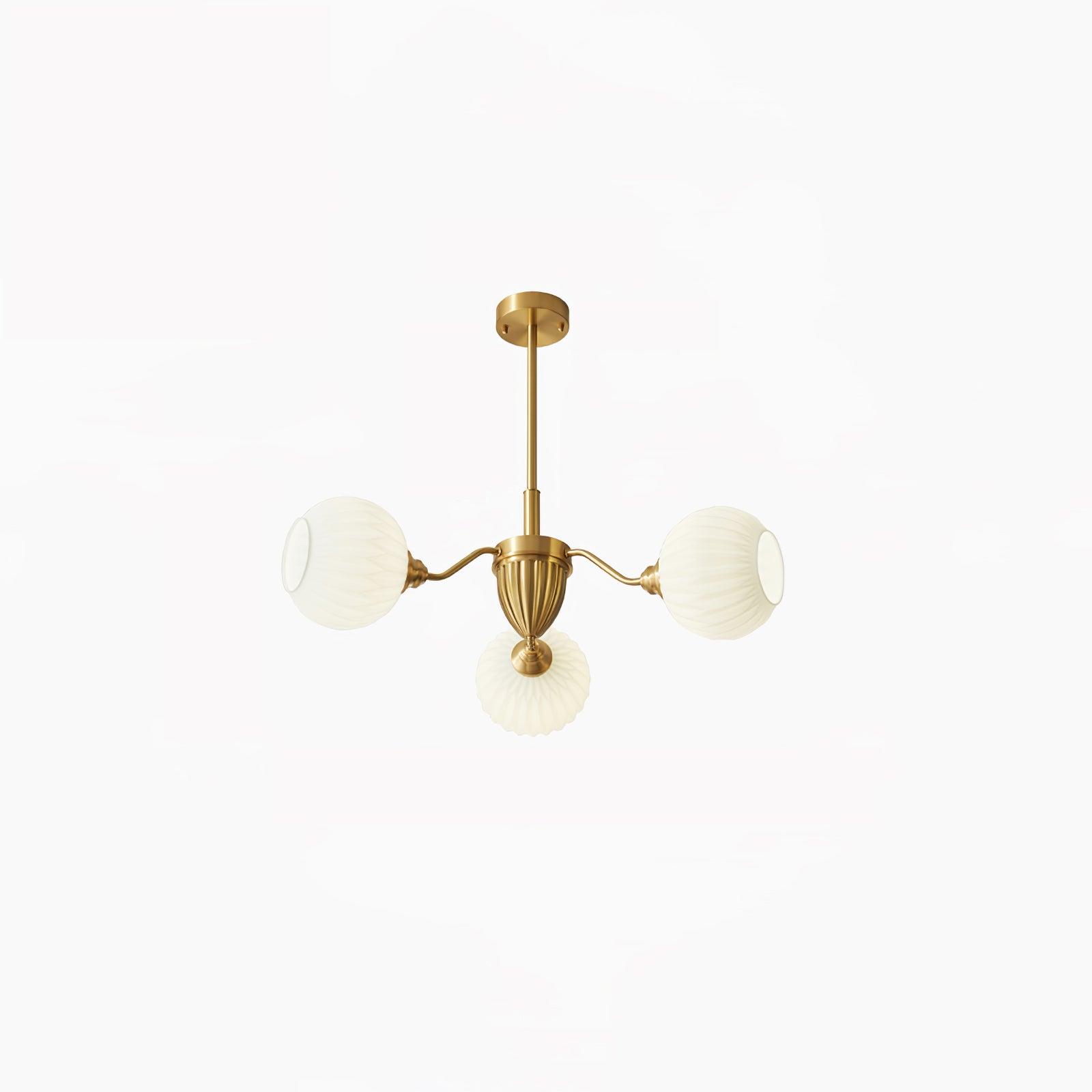 Zanora Vintage Brass Chandelier