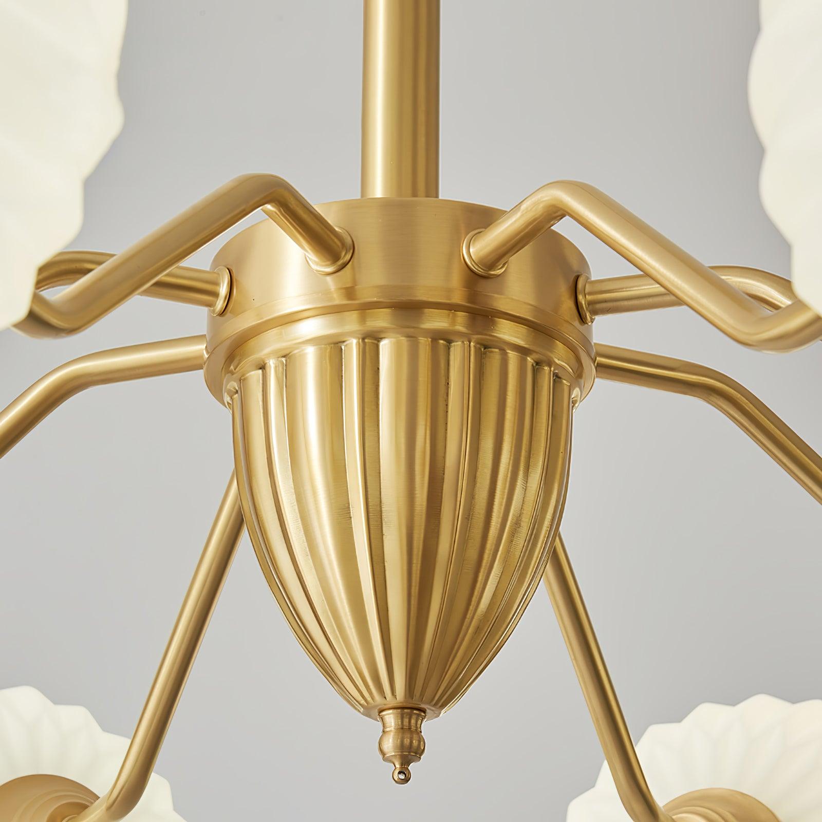 Zanora Vintage Brass Chandelier
