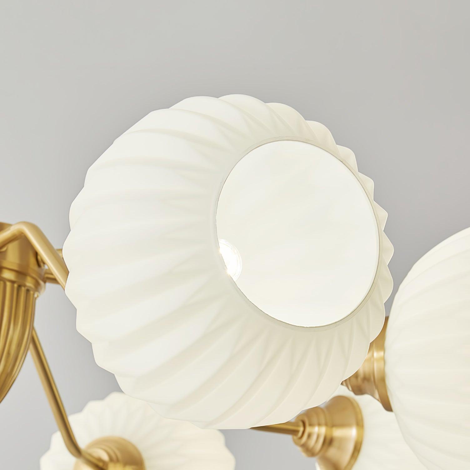 Zanora Vintage Brass Chandelier
