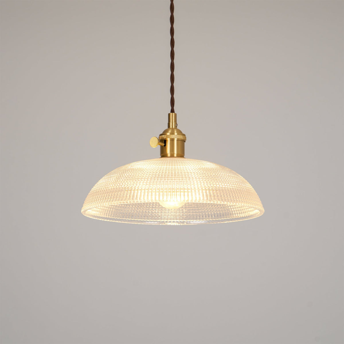 Crinel Brass & Glass Pendant Light
