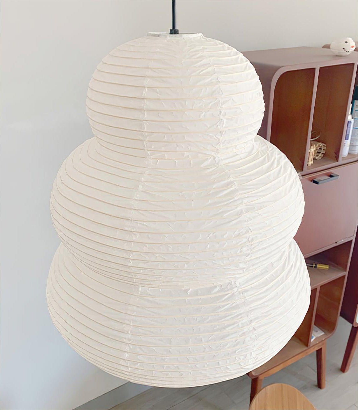 Solara Pendant Lamp Washi Paper Tiered Lantern Japanese Living Room