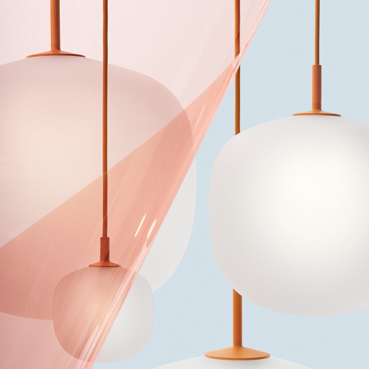 Valentina Pendant Lamp Semi-transparent Glass