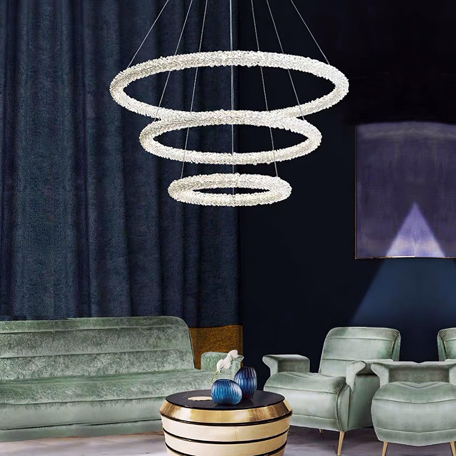 Seleira Chandelier Ring Crystal LED