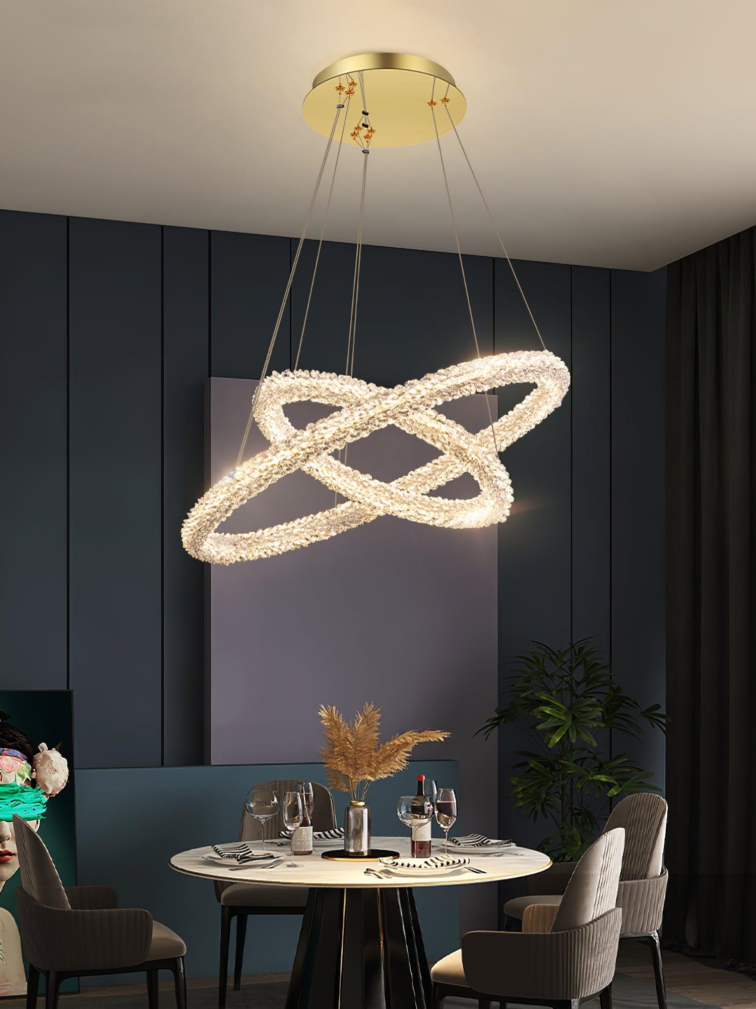 Seleira Chandelier Ring Crystal LED