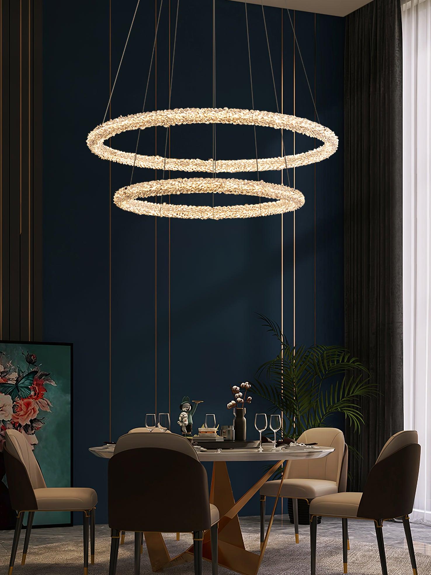 Seleira Chandelier Ring Crystal LED