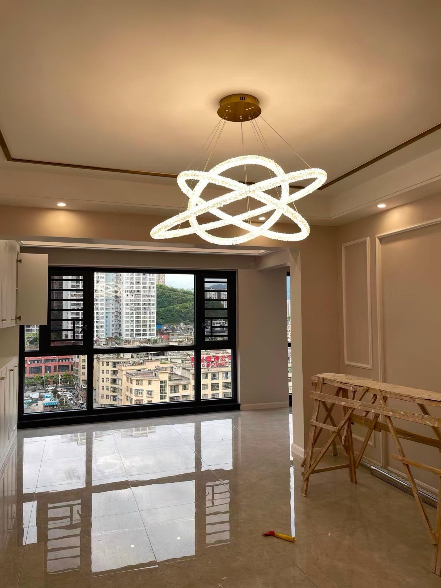 Seleira Chandelier Ring Crystal LED