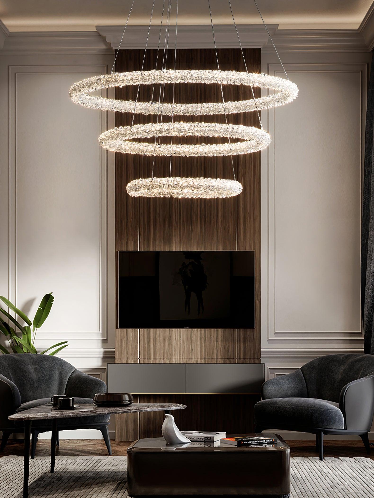 Seleira Chandelier Ring Crystal LED