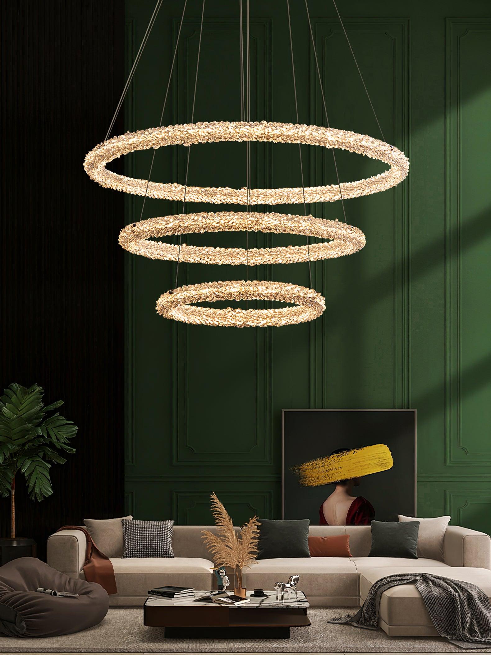 Seleira Chandelier Ring Crystal LED