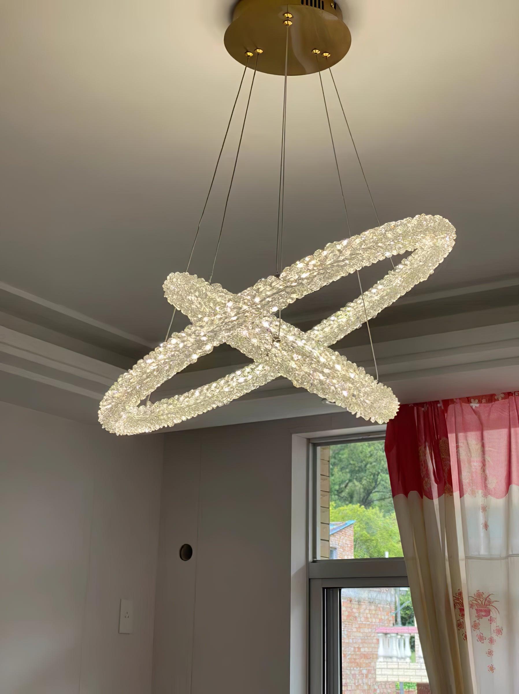 Seleira Chandelier Ring Crystal LED