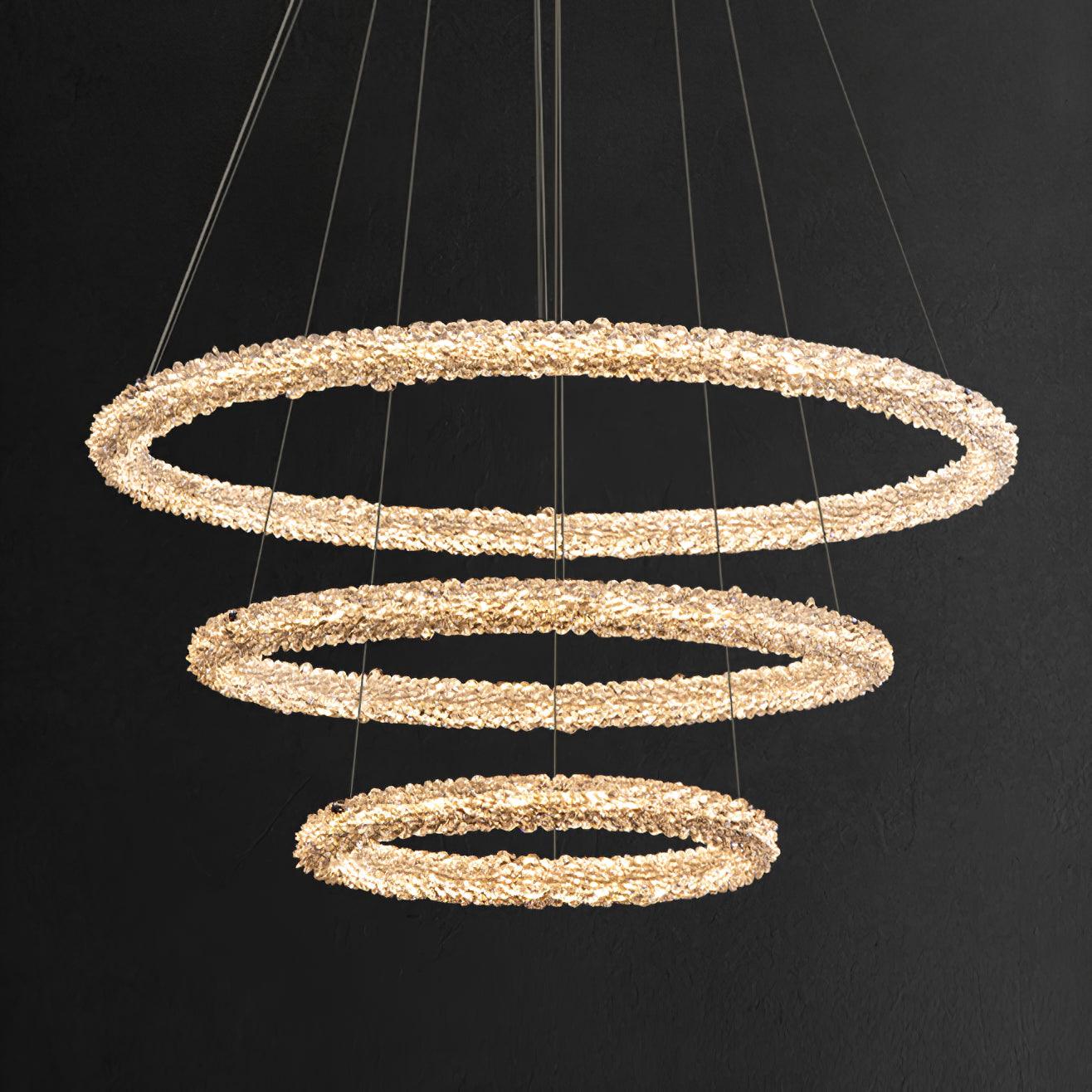 Seleira Chandelier Ring Crystal LED