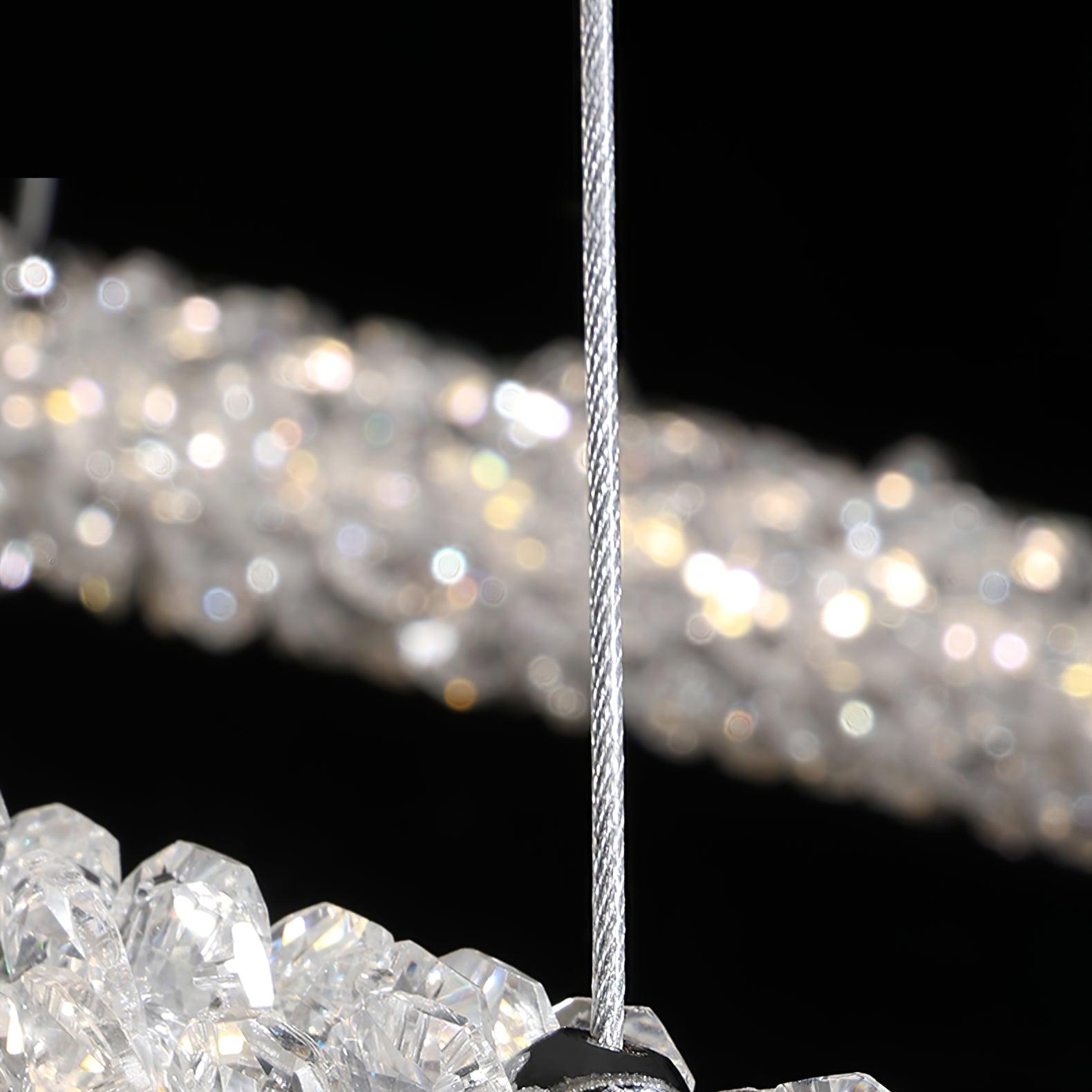 Seleira Chandelier Ring Crystal LED