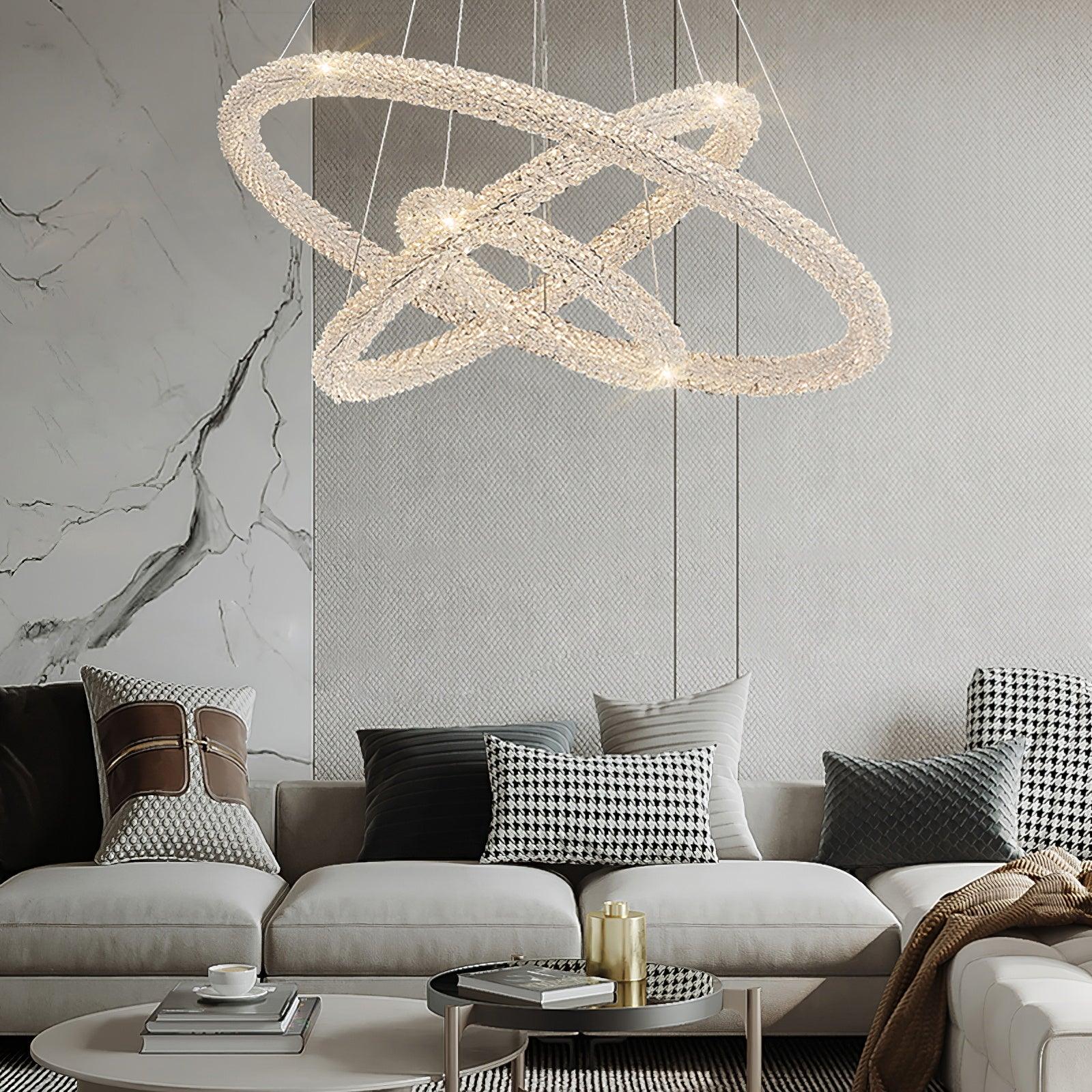 Seleira Chandelier Ring Crystal LED
