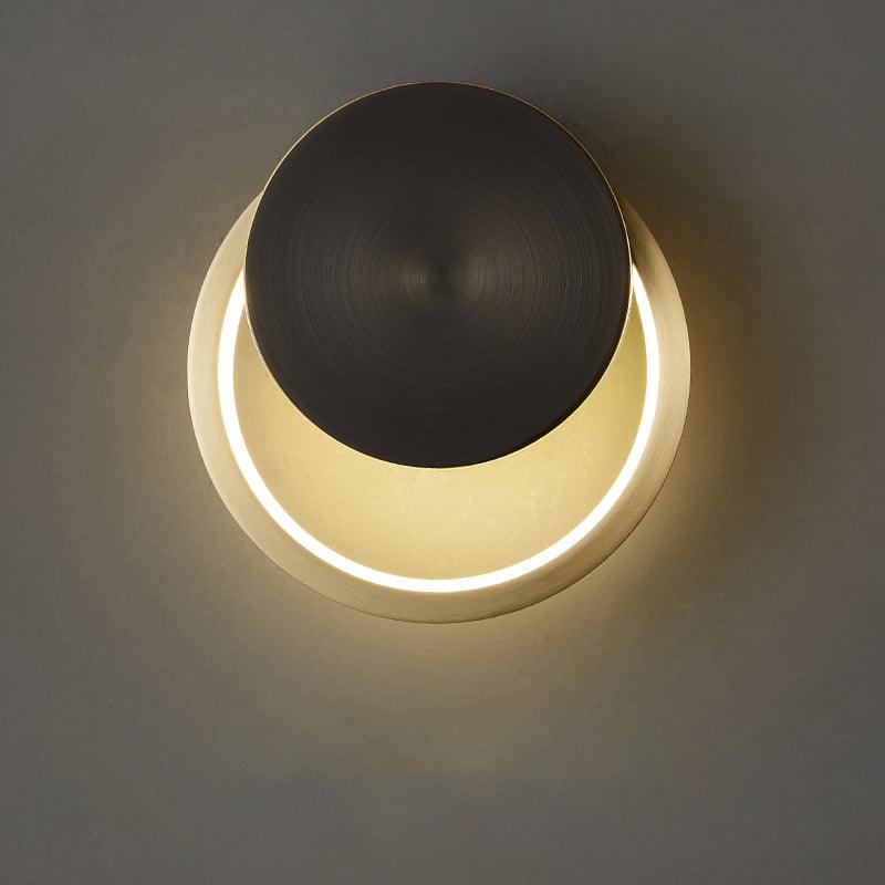 Oriaenne Wall Light Modern Minimalist Ring Shaped LED Brass Metal