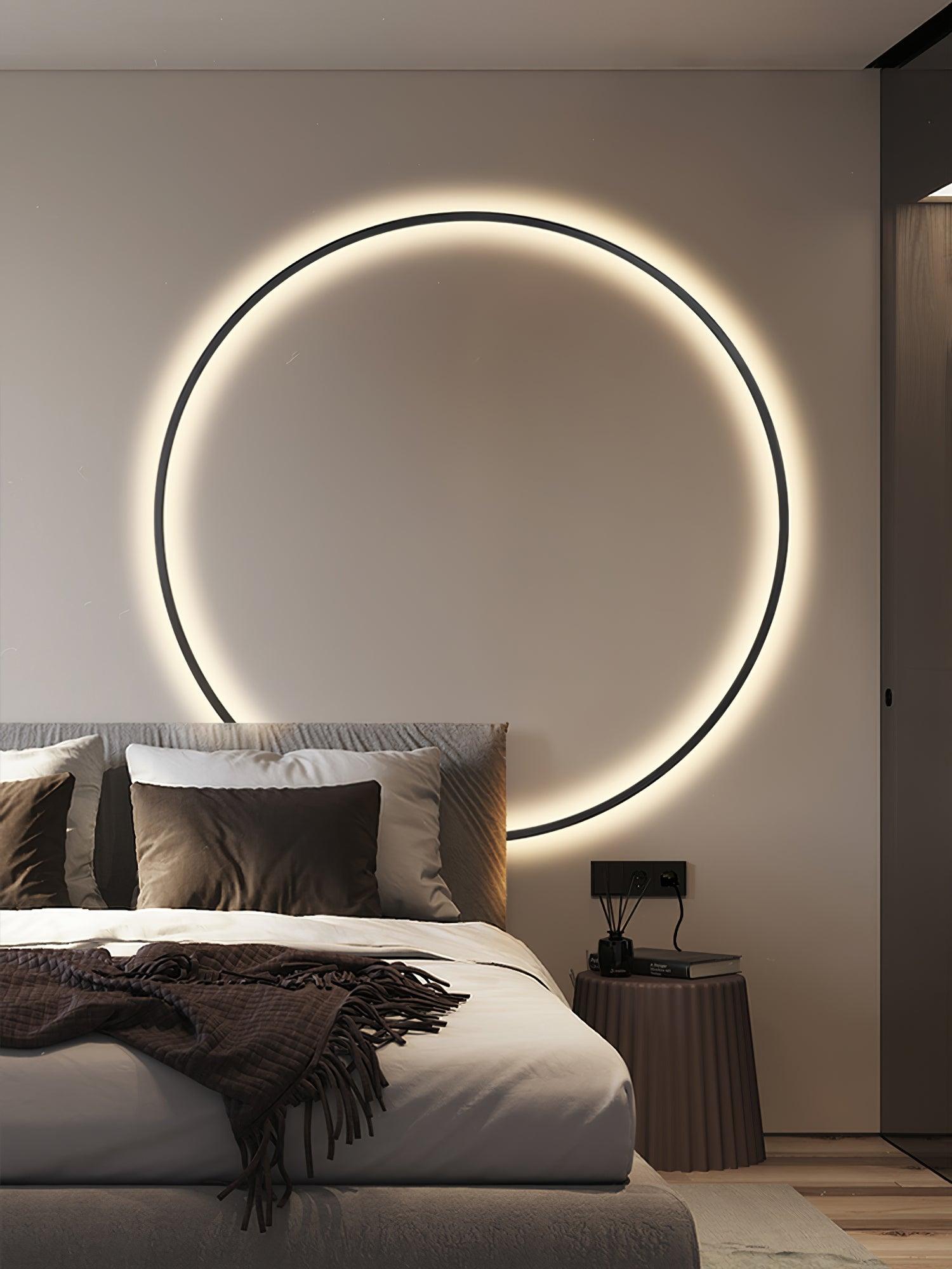 Oriaenne Wall Light Modern Minimalist Ring Shaped LED Brass Metal